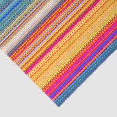 Multicolor-Streifenmuster Seidenpapier (Ausschnitt)