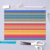 Multicolor-Streifenmuster Seidenpapier (Handwerk)