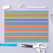 Multicolor-Streifenmuster Seidenpapier (Handwerk)