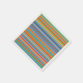 Multicolor-Streifenmuster Serviette (Ecke)