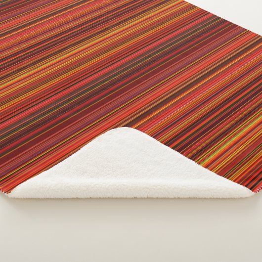 Multicolor-Streifenmuster Sherpadecke (3/4)