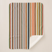 Multicolor-Streifenmuster Sherpadecke (Vorderseite)