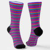 Multicolor-Streifenmuster Socken (Gewinkelt)