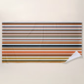 Multicolor-Streifenmuster Strandtuch (Vorderseite)