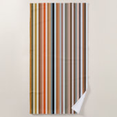 Multicolor-Streifenmuster Strandtuch (Vorderseite)