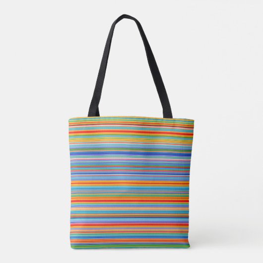 Multicolor-Streifenmuster Tasche (Rückseite)