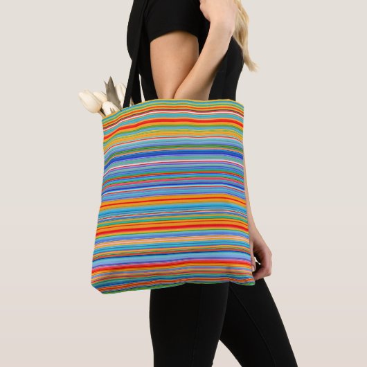 Multicolor-Streifenmuster Tasche (Von Nahem)