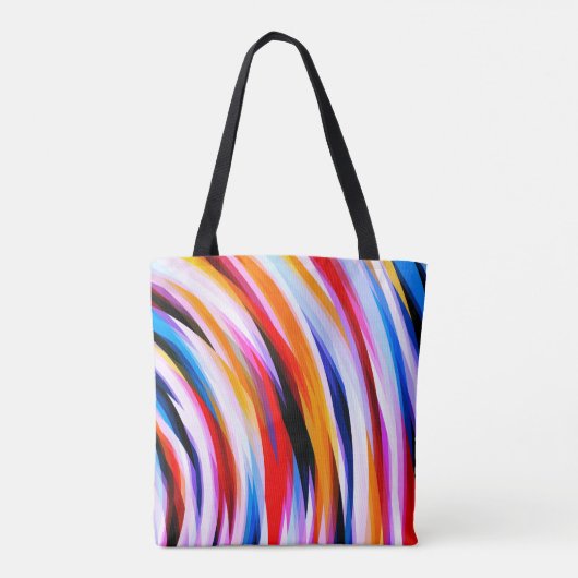 Multicolor-Streifenmuster Tasche (Rückseite)