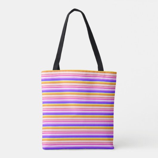 Multicolor-Streifenmuster Tasche (Rückseite)
