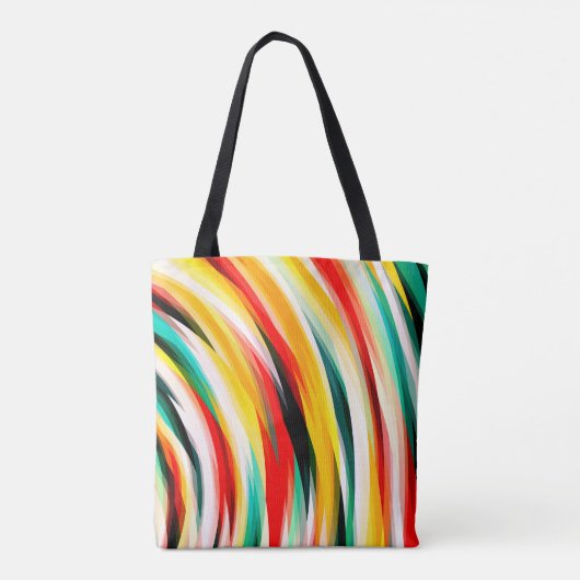 Multicolor-Streifenmuster Tasche (Rückseite)