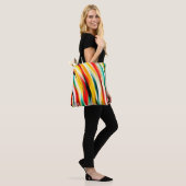 Multicolor-Streifenmuster Tasche (Am Model)