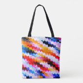 Multicolor-Streifenmuster Tasche (Rückseite)