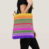 Multicolor-Streifenmuster Tasche (Von Nahem)
