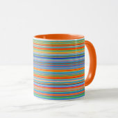 Multicolor-Streifenmuster Tasse (VorderseiteRechts)