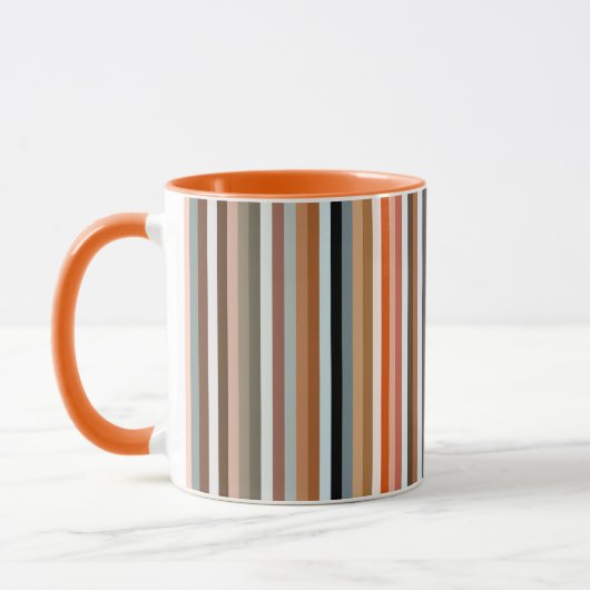 Multicolor-Streifenmuster Tasse (Links)