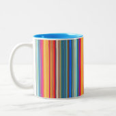 Multicolor-Streifenmuster Zweifarbige Tasse (Links)