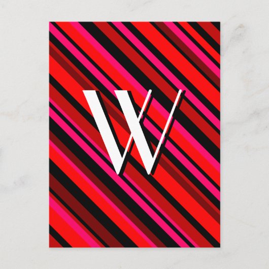 Multicolor Stripe Postkarte (Vorderseite)