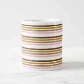 Multicolor Stripe Tee Jumbo-Tasse (Vorderseite)
