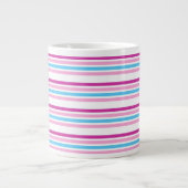 Multicolor Stripe Tee Jumbo-Tasse (Vorderseite)