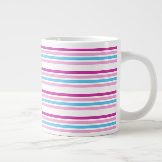 Multicolor Stripe Tee Jumbo-Tasse (Rechts)