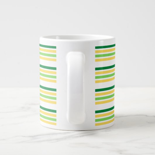 Multicolor Stripe Tee Jumbo-Tasse (Rückseite)