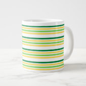 Multicolor Stripe Tee Jumbo-Tasse (Vorderseite Rechts)
