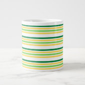 Multicolor Stripe Tee Jumbo-Tasse (Vorderseite)