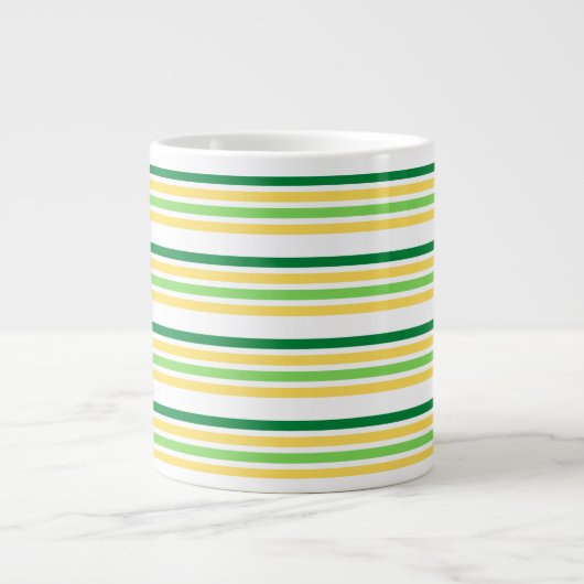 Multicolor Stripe Tee Jumbo-Tasse (Vorderseite)