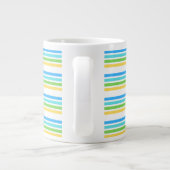 Multicolor Stripe Tee Jumbo-Tasse (Rückseite)