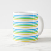 Multicolor Stripe Tee Jumbo-Tasse (Vorderseite Rechts)