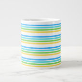 Multicolor Stripe Tee Jumbo-Tasse (Vorderseite)