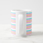 Multicolor Stripe Tee Jumbo-Tasse (Rückseite)
