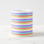 Multicolor Stripe Tee Jumbo-Tasse (Vorderseite)