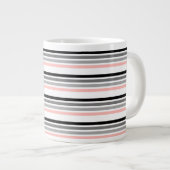 Multicolor Stripe Tee Jumbo-Tasse (Vorderseite Rechts)