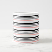 Multicolor Stripe Tee Jumbo-Tasse (Vorderseite)