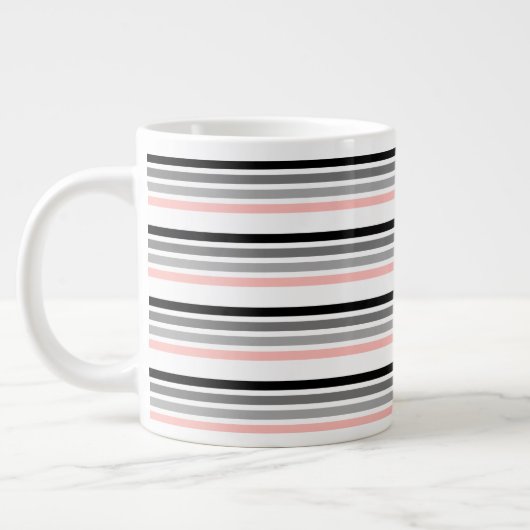 Multicolor Stripe Tee Jumbo-Tasse (Links)