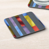 Multicolor Striped Artistic Tuch Untersetzer (Linke Seite)
