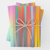 Multicolor Stripes Artistic Geschenkpapier Set (Beispiel)