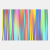 Multicolor Stripes Artistic Geschenkpapier Set (Vorderseite)