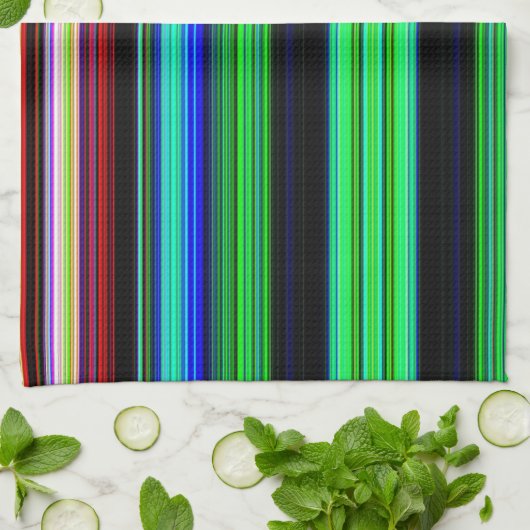 Multicolor Striping Disc Handtuch (Gefaltet)