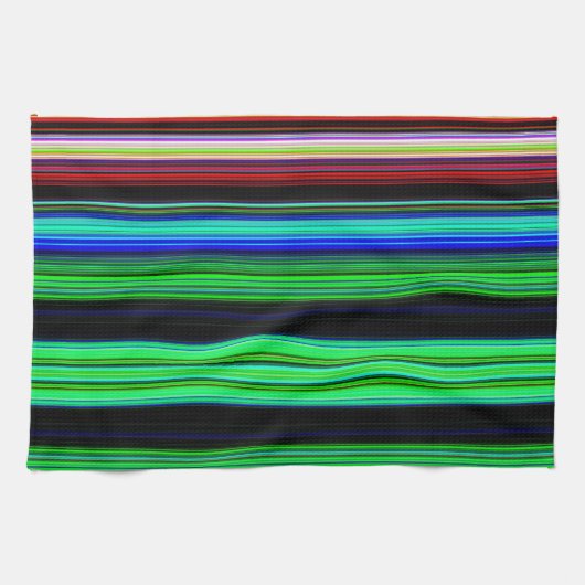 Multicolor Striping Disc Handtuch (Horizontal)