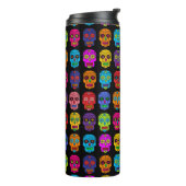 Multicolor Sugar Skulls Thermosbecher (Nach links gedreht)