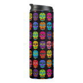 Multicolor Sugar Skulls Thermosbecher (Nach rechts gedreht)