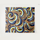 Multicolor Swirls-Muster Wandteppich (Vorderseite (Horizontal))