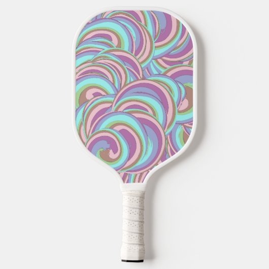 Multicolor Swirls Pattern Pickleball Schläger (Rückseite)