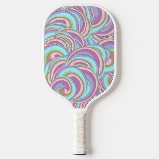 Multicolor Swirls Pattern Pickleball Schläger