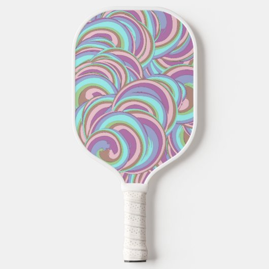 Multicolor Swirls Pattern Pickleball Schläger (Vorderseite)
