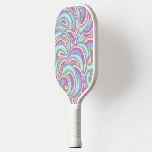 Multicolor Swirls Pattern Pickleball Schläger (Links)