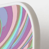 Multicolor Swirls Pattern Pickleball Schläger (Linke Seite)