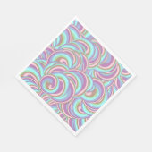 Multicolor Swirls Pattern Serviette (Ecke)
